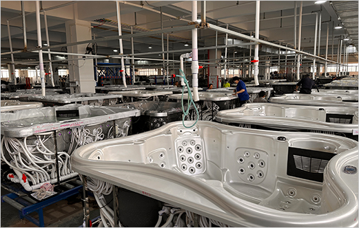 Bañera de hidromasaje formada 