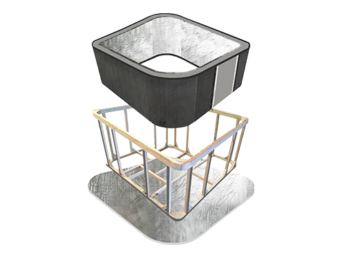 ③ Diseño a prueba de tracción alrededor del gabinete 