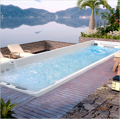 Piscina de fitness terminada 